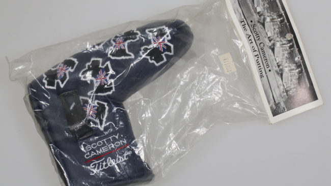 SCOTTY CAMERON 2004 ブリティッシュオープン グリーンフォーク付き パターカバーの画像
